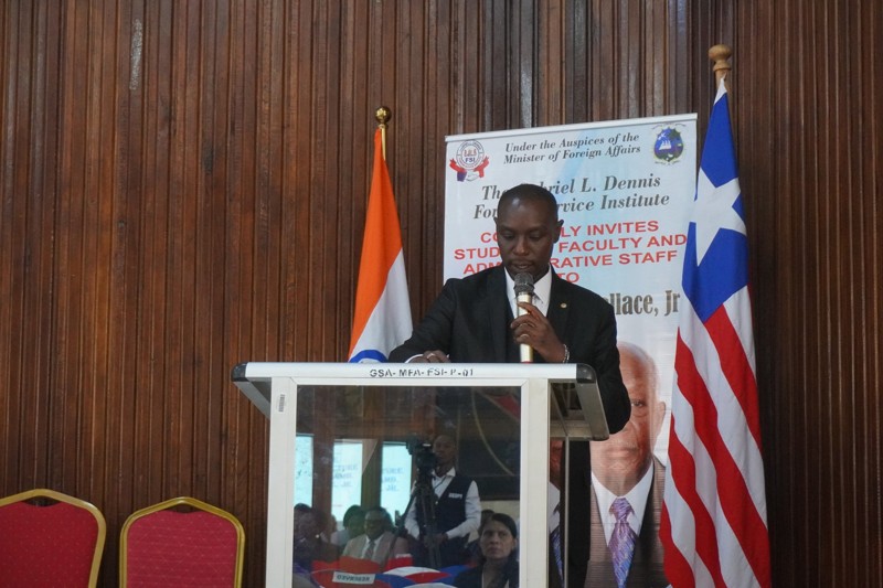 Ambassador’s participation at George W. Wallace, Jr. Ambassadorial Lecture at Gabriel L. Dennis Foreign Service Institute of Liberia– 24 April 2026
